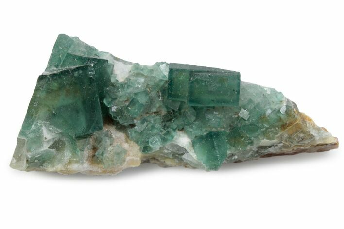 Green, Fluorescent, Cubic Fluorite Crystals - Madagascar #363407
